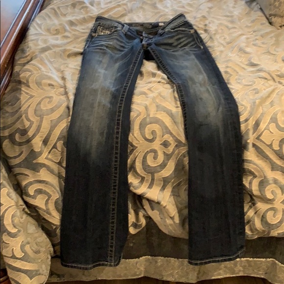 Denim Boot Cut MissMe Jeans with Bling. 26 - Picture 4 of 4